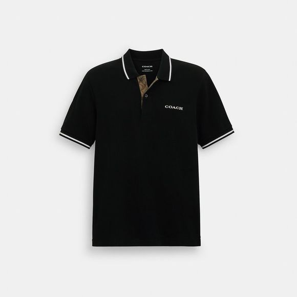 NWT Coach Outlet Signature Trim Polo - Picture 1 of 5